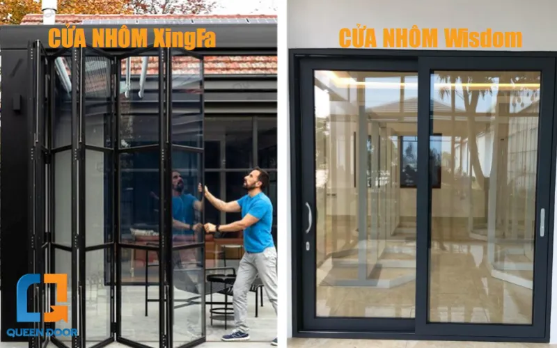 So sánh chi tiết các đặc tính kỹ thuật và cấu tạo của cửa nhôm Xingfa và Wisdom