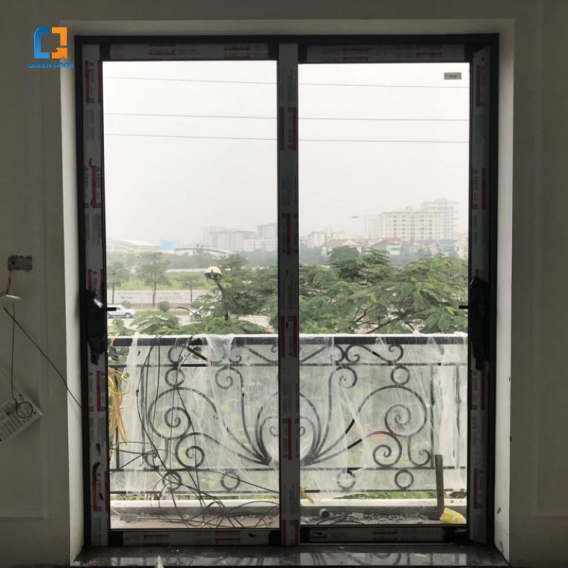 cửa nhôm xếp trượt 2 cánh