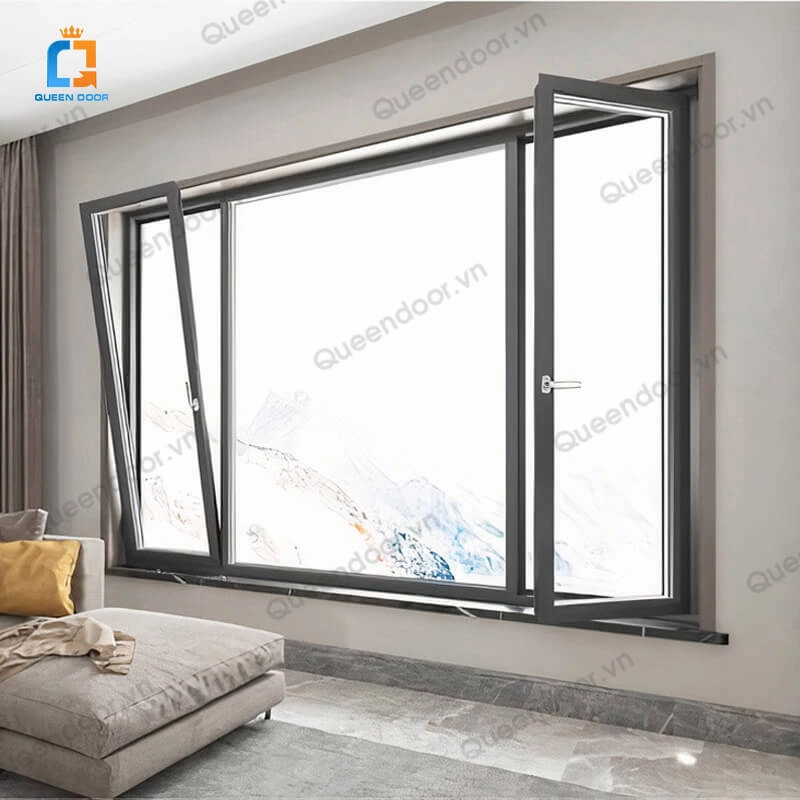 Vừa có thể mở quay, vừa có thể mở lật linh hoạt