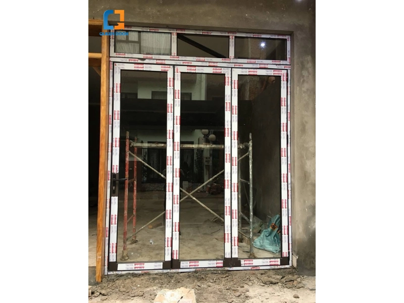 cửa nhôm hệ 700 màu xám cửa nhôm hệ 700 màu xám