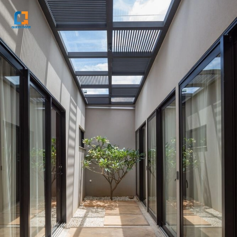 cửa nhôm xếp trượt 2 cánh