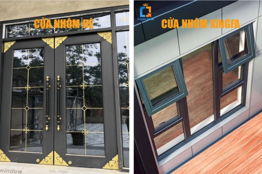 So Sánh Nhôm Hệ Và Nhôm Xingfa Đơn Giản, Nhanh Chóng