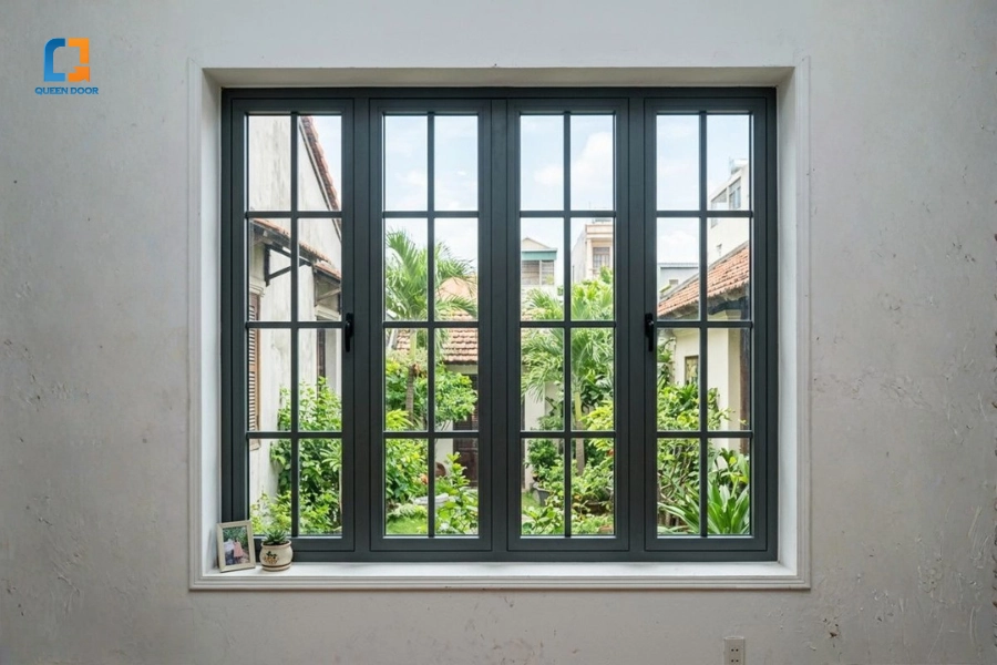 Mẫu Cửa Sổ Nhôm Kính 4 Cánh Đẹp, Hiện Đại Và Sang Trọng: Bí Quyết Chọn Cấu Hình Bền Vững