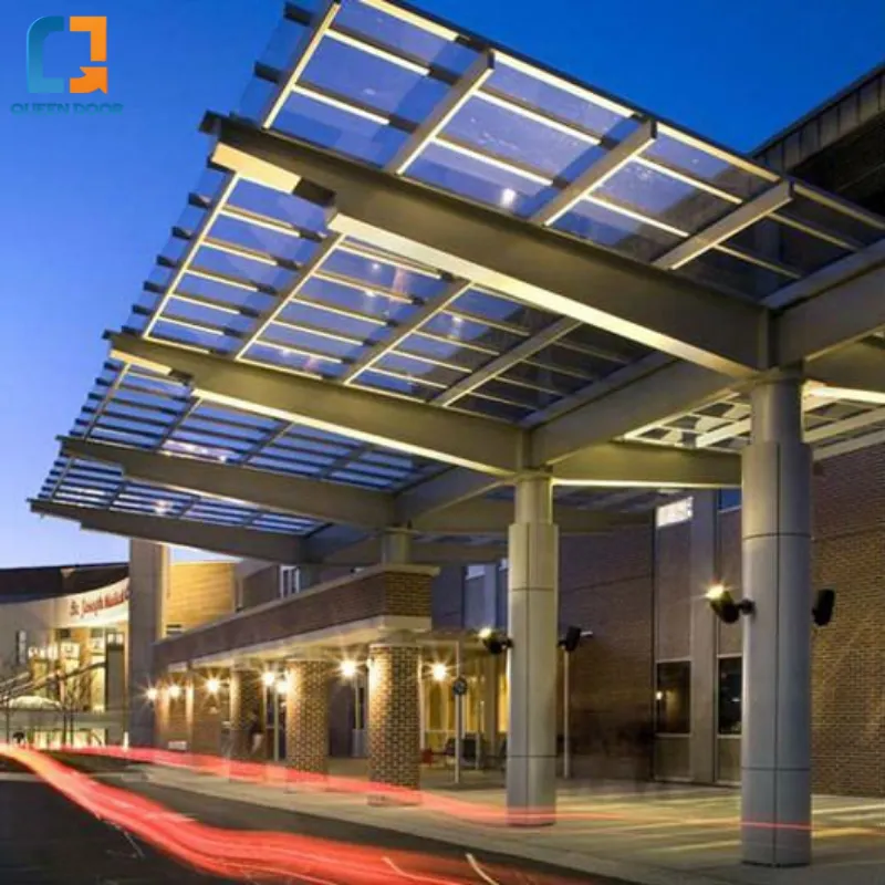 Ứng dụng thực tế của mái Canopy trong các công trình hiện đại