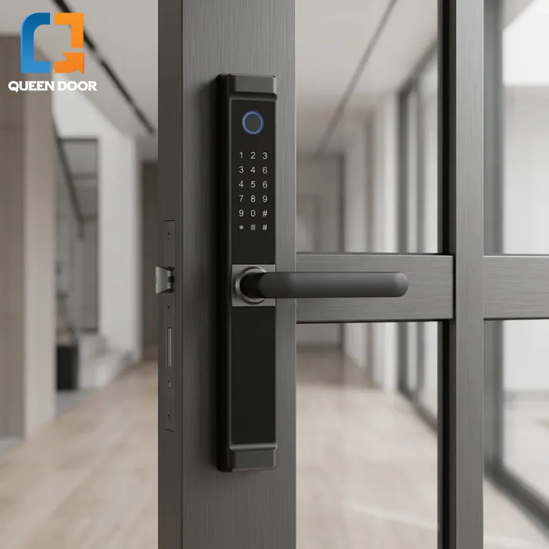 Khóa vân tay cửa nhôm QD-AGX3 cho nhà hàng khách sạn