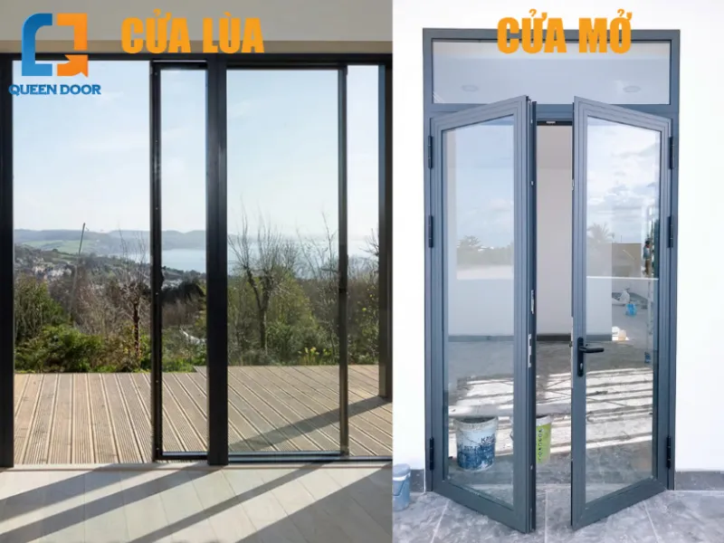 So sánh chi tiết cửa lùa và  dựa trên các tiêu chí kỹ thuật