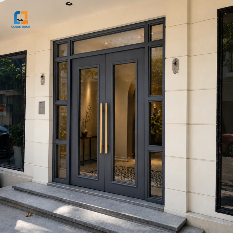 kích thước cửa đi 2 cánh nhôm kính