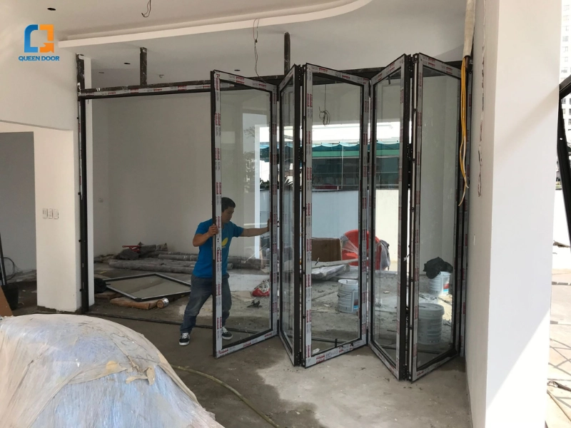 cửa nhôm xingfa xếp trượt 6 cánh cửa nhôm xingfa xếp trượt 6 cánh