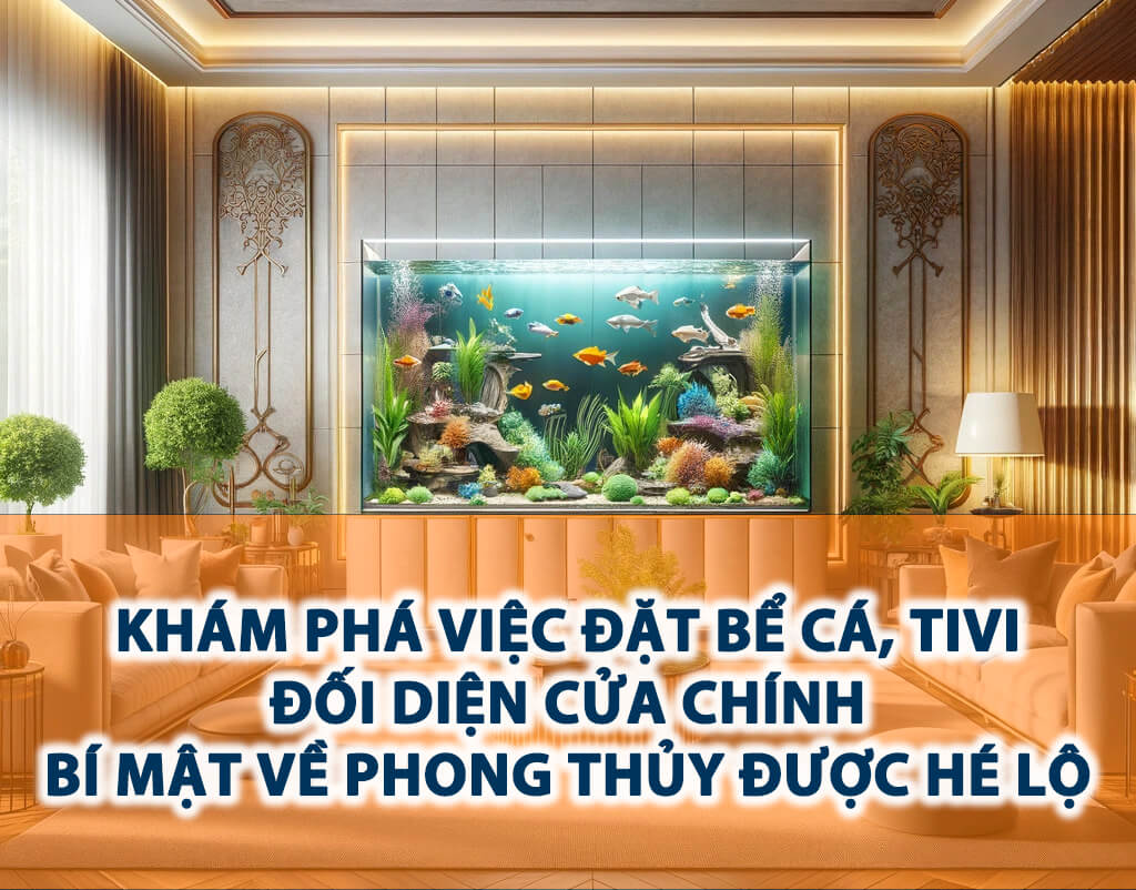 Khám phá việc đặt bể cá, tivi đối diện cửa chính – Bí mật về phong thủy được hé lộ