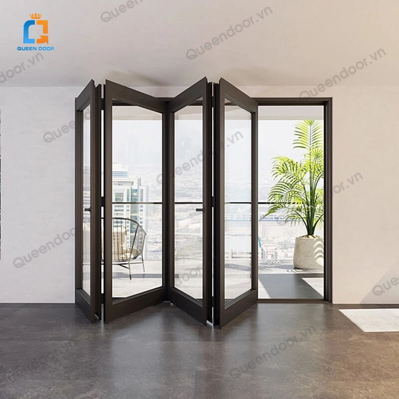 cửa xếp trượt 6 cánh cửa xếp trượt 6 cánh