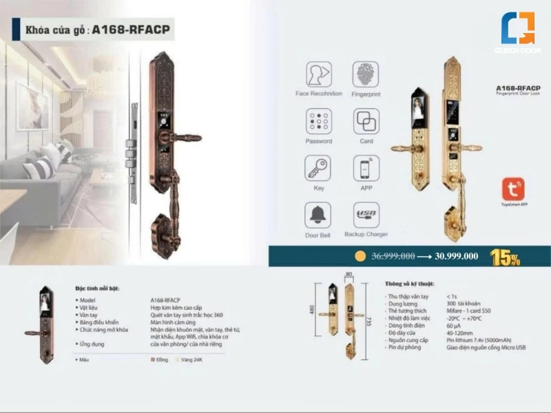 Vì sao nên chọn khóa cửa đại sảnh Queen Door thay vì các thương hiệu khác?