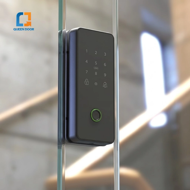 Khóa vân tay cửa kính QD-G190 cho nhà riêng, căn hộ