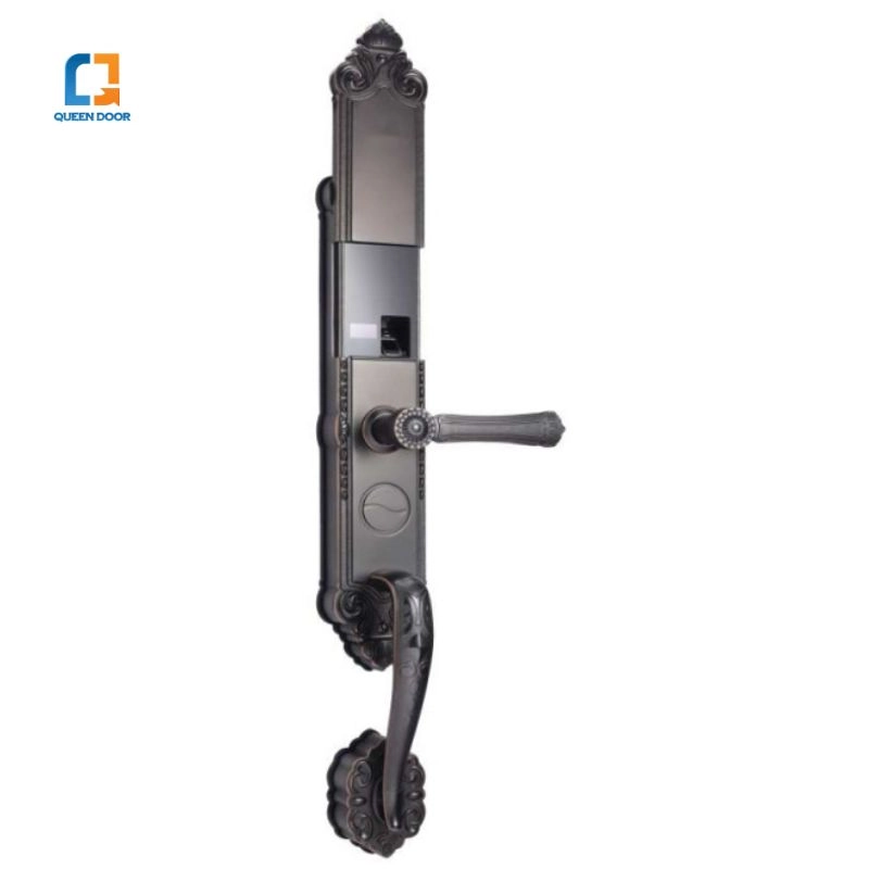 Khóa vân tay cửa đại sảnh QD-A165 đồng cổ