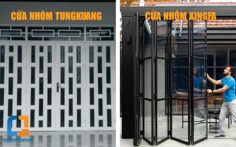 So sánh nhôm Tungkuang và nhôm Xingfa đơn thuần