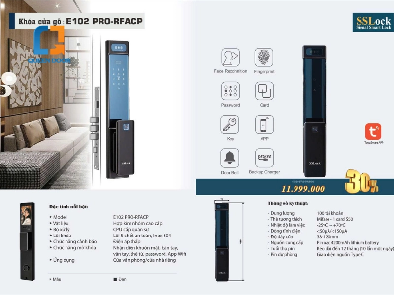 Vì sao giá khóa cửa chính Queen Door có sự chênh lệch?