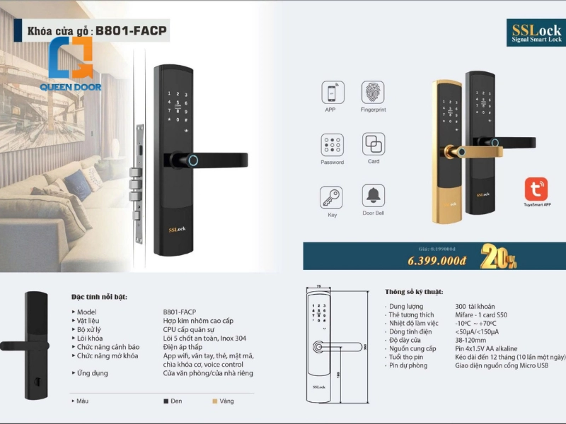 Quy trình đặt mua và lắp đặt khóa cửa chính tại Queen Door