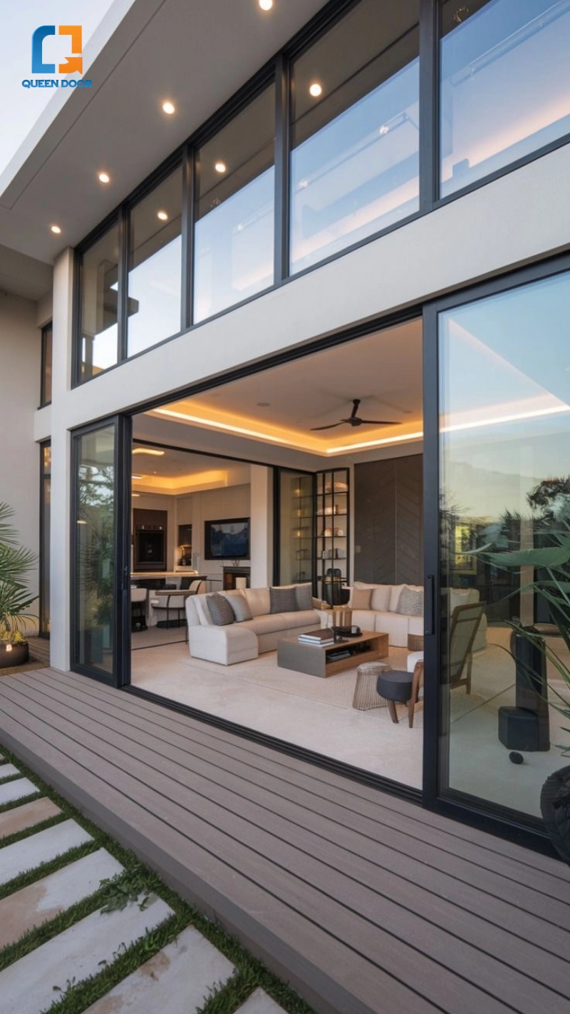 Queen Door – Đơn vị cung cấp cửa đi mở trượt Queen Door MT09 uy tín