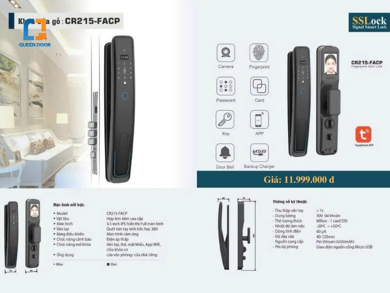 Tại sao nên chọn mua khóa QD-CR215 tại Queen Door?