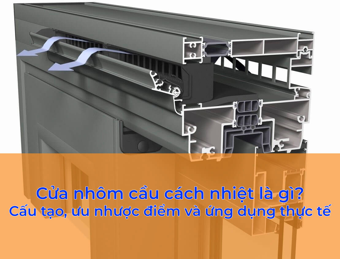 Cửa nhôm cầu cách nhiệt là gì? Cấu tạo, ưu nhược điểm và ứng dụng thực tế